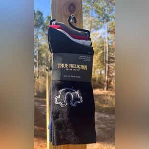 True Religion Men's Crew Socks NWT